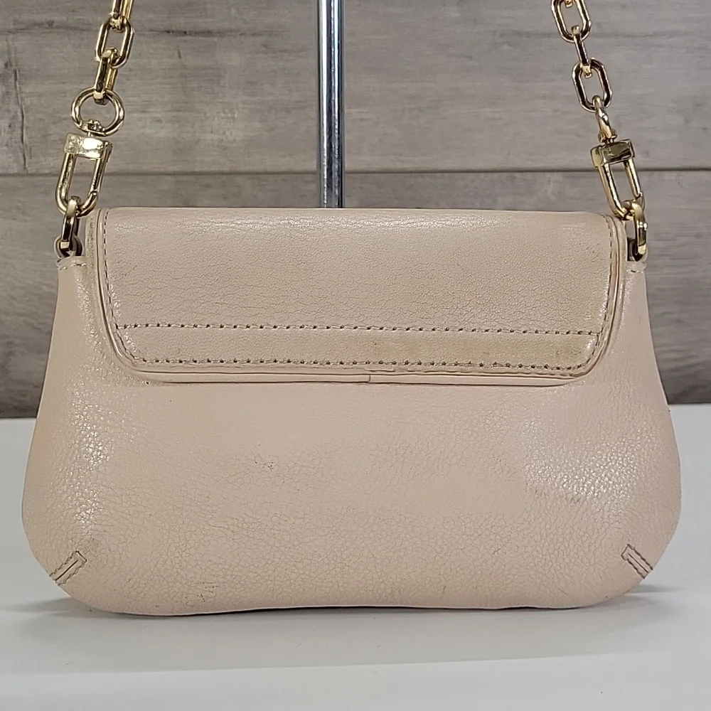 Tory Burch Pale Pink Small Leather Crossbody Shoulder Bag with Gold Hardware - Picture 5 of 12